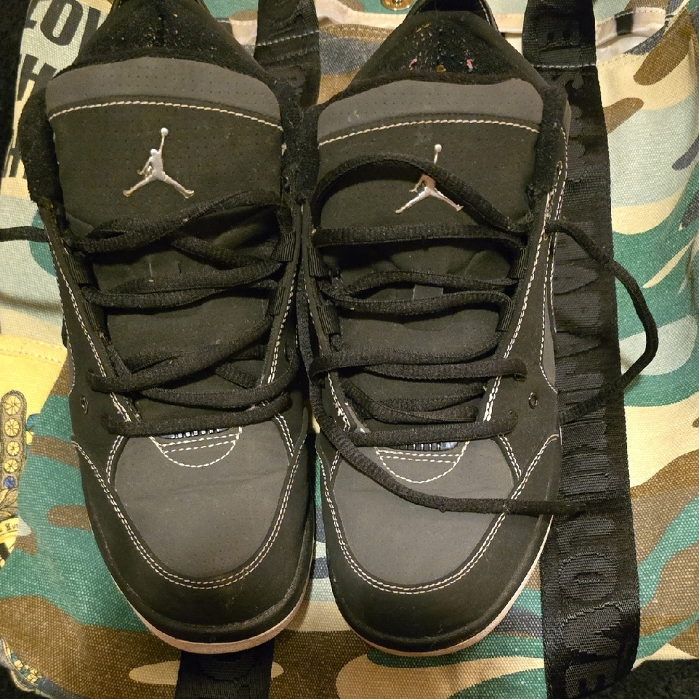 Jordan Sneakers with Black and White Tag